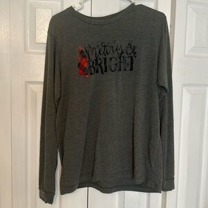 Merry & Bright Holiday Long Sleeve T-Shirt